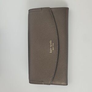 Kate Spade Bronze Pebbled New York wallet
